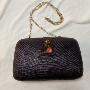 Vintage Buntal Woven Purse